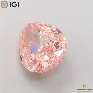 Diamante Cultivado en Laboratorio CVD de 3.00 Quilates, Color Rosa Intenso, Claridad VS2, con Certificado IGI, Corte Pera para Anillo de Joyería Premium - Product Image 4