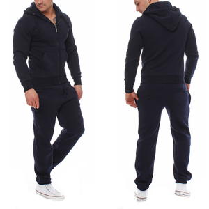 Conjunto Deportivo Gris para Hombre, Sudadera con Capucha y Cremallera de Manga Larga, Bolsillos Laterales, Ropa Casual Transpirable, Diseño de 2 Piezas en Color Sólido - Product Image 4