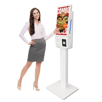 Kiosque commercial en libre-service à écran tactile 21,5 pouces avec affichage publicitaire numérique multi-styles en option et commandes autonomes