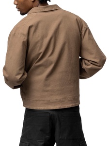 Venta al por mayor bajo MOQ personalizado Chenille parches bordado Streetwear invierno trabajador chaqueta para hombre - Product Image 2
