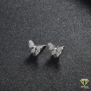 Luxury <b>Moissanite</b> Diamond <b>Earrings</b> 925 Sterling Silver Stud <b>Earrings</b> for Women Elegant Sparkling Gift - Product Image 2