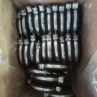 Collier de serrage en fer galvanisé de 6 pouces avec écrou à souder