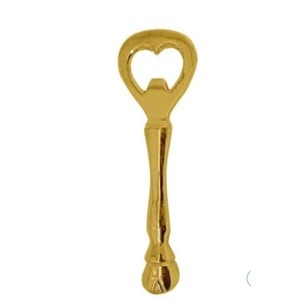 Abridor de Botellas en Forma de Corazón Dorado de la Más Alta Calidad, Diseño Clásico Metálico y Duradero - Product Image 4