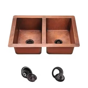 Fregadero de Cocina de Cobre Resistente, Diseñado para Cocinas Comerciales, con una Construcción Robusta que Ofrece un Rendimiento Confiable a Largo Plazo - Product Image 1