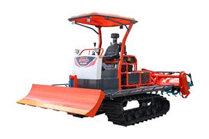 Tracteur à chenilles HOGICO HG-80VN 80HP Turbo 2WD avec chenilles en caoutchouc rouge, tracteur de pelouse multifonctionnel, machine agricole - Product Image 1