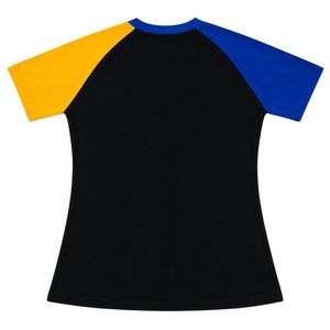 เสื้อเชิ้ตพรีเมียมแขนสั้นคอกลมสีดำ น้ำเงิน ทอง ลายกรีก ตัวอักษรกรีก แขนเสื้อตัดกัน ลายกราฟิก สำหรับกลุ่มเพื่อนร่วมชั้น - Product Image 2