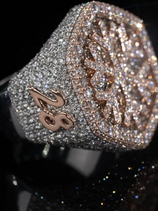 Iced Out Custom Letter <b>Ring</b> Moissanite Diamond 925 Silver Luxury Bling Statement Hip Hop Jewelry For <b>Men</b> - Product Image 5