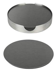 Juego de Posavasos de Latón Plateado de Primera Calidad, Posavasos de Metal Hechos a Mano, Juego de Posavasos de Lujo para Mesa, Posavasos de Latón de Diseño, Posavasos de Latón Sólido - Product Image 4