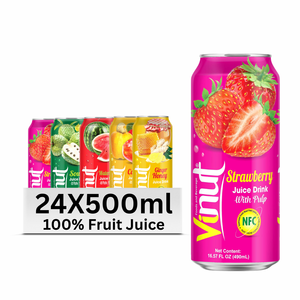 490ml para VINUT Precio de fábrica Etiqueta privada Bebida de jugo de frutas y verduras sin azúcar con pulpa Muestra gratis OEM de Vietnam - Product Image 1