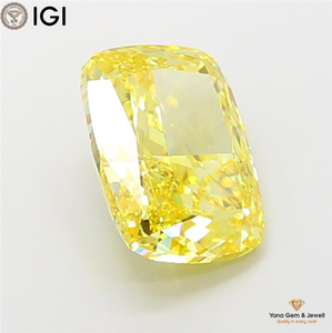เพชรสีเหลืองสดใส ระดับความสะอาด VS1 พร้อมใบรับรอง IGI รูปทรงคุชชั่น น้ำหนัก 7.01 กะรัต เพาะเลี้ยงในห้องปฏิบัติการด้วยวิธี CVD สำหรับคอลเลกชันเจ้าสาวสุดหรู - Product Image 6
