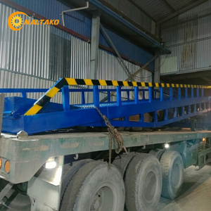 10 Ton Capacity 11.5m Forklift Loading Ramp with Solid Rubber Wheels for Logistics Yard Operations - Product Image 2