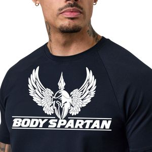 Men’s Navy Blue Performance T Shirt Short Sleeve Breathable <b>Athletic</b> Workout Running Fitness Gym Training Sportswear Top - Product Image 5