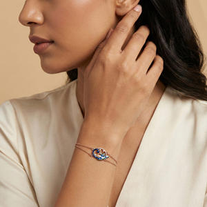 Bracelet jonc en diamant naturel de 0,04 carat, certifié IGI, couleur H-I, taille brillant rond, clarté VS-SI, bijou miné sur terre, cadeau - Product Image 1