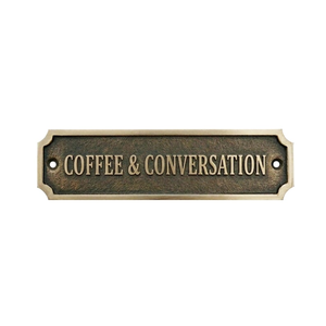 Plaque de porte en métal personnalisée avec lettres en relief, style vintage rustique, plaque nominative personnalisée, montage mural, maison, bureau, hôtel, domicile - Product Image 3