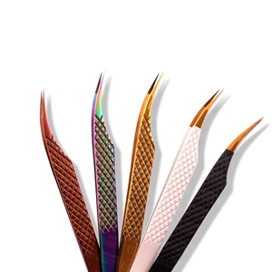 Pinces à cils courbées en forme de dauphin, best-seller, outils pour les extensions de cils, pour les professionnels du salon de beauté et du maquillage - Product Image 2