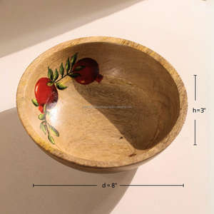 Vente en gros de bols japonais en bois sculptés à la main, durables et écologiques, parfaits pour servir des fruits frais et les fêtes faites à la main par FWE - Product Image 4