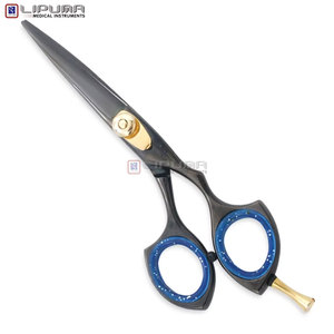 Tijeras de Peluquería de Acero Inoxidable Duraderas, Color Dorado Titanio de Calidad Profesional, Cuchillas Afiladas, Herramienta de Belleza - Product Image 3