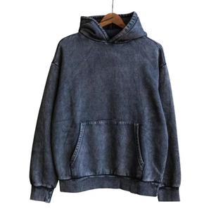 Sweat à capuche surdimensionné en molleton 100 % coton pour homme, avec logo personnalisé, style vintage délavé à l'acide - Product Image 1