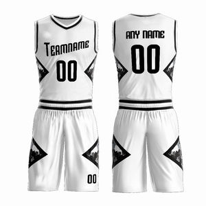 Nouvel ensemble de basketball de style moderne, qualité supérieure, sublimation intégrale, tenue d'équipe, maillot et short de basketball pour hommes, vente en gros - Product Image 1