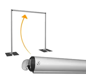 Stage Backdrop Stand Pipe E Drape Suporte Ajustável Crossbar Hanger para camarim Evento Decoração Tradeshow Photobooths