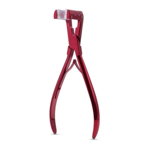 Pince à pression en silicone pour extensions de cheveux, outil professionnel pour coiffeurs, avec système à ressort à ouverture facile et poignée antidérapante - Product Image 1