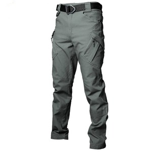 Double Safe Custom Casual Multi Pocket Straight Outdoor Cargo Pants <b>Men's</b> Elastic Tactical Pants For <b>Men</b>' Pants - Product Image 2