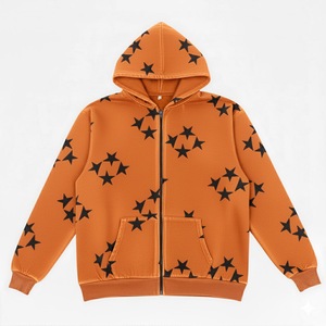 เสื้อฮู้ดดี้ผู้ชายสไตล์อเมริกันทรงปกติ ผ้าฝ้าย 100% พิมพ์ลายโลโก้ด้านหน้า ใส่สบาย แห้งเร็ว ทรงโอเวอร์ไซส์ ซักแล้ว สำหรับฤดูใบไม้ร่วงและฤดูหนาว - Product Image 1