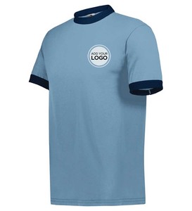 BELLA + CANVAS Custom Your Own Text , Logo, Personalized Soft Style T-<b>Shirts</b> Unisex Fine Jersey Ringer T-<b>Shirt</b> - Product Image 2