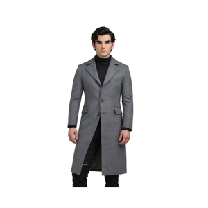 Manteau en laine formel pour homme, manteau d'hiver long à double boutonnage pour les affaires et les activités de plein air, manteau en laine pour affaires, service OEM ODM - Product Image 3
