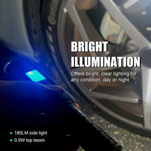 Manómetro Digital de Presión de Neumáticos 2 en 1 LEMATEC LE-A001 con Linterna LED, Batería Recargable de Iones de Litio, Precisión de 1% y Pantalla LCD de 3-150 psi - Product Image 5