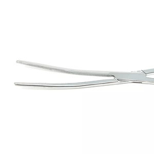 Lot de 2 pinces hémostatiques droites et courbées de 9,5 pouces en acier inoxydable – Instruments chirurgicaux médicaux pour la chirurgie - Product Image 2