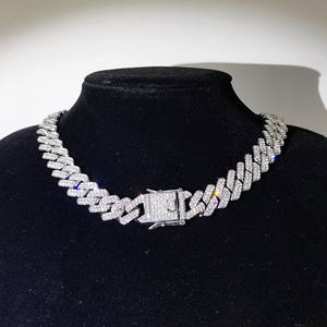 Hip Hop Chain Link Chain Iced Out Link Necklace Cuban Diamond <b>Choker</b> - Product Image 2