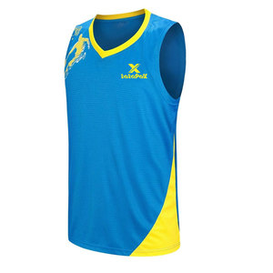 Maillot de basketball renforcé haute résistance anti-boulochage professionnel pour le match, manches courtes, 100 % polyester - Product Image 1