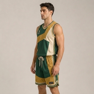 Tenues de basketball, vêtements de sport, uniforme de basketball personnalisé à un prix raisonnable avec des shorts d'été pour le basketball - Product Image 5