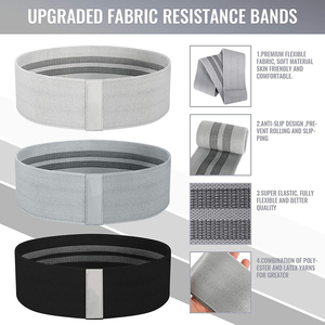 High Quality Polyester Fabric Fitness Strap Loop <b>Exercise</b> Training Booty Circle <b>Bands</b> for Stretch Resistance Hip Circle Training - Product Image 6