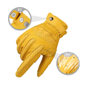 Gants de conduite en cuir de vachette pleine fleur de haute qualité pour hommes – Équipement d'extérieur authentique pour adultes, idéal pour l'hiver et l'usage quotidien - Product Image 4