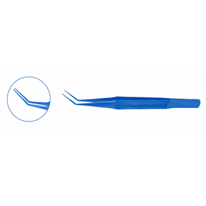 Forceps de Capsulorhexis en Titane Bleu Haute Précision pour une Préhension Précise des Capsules et un Contrôle des Tissus - Product Image 1