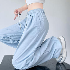 Triveers fabrique des pantalons de survêtement baggy à jambes droites de style nouveau, 100% coton, pantalons de jogging, pantalons cargo personnalisés pour femmes - Product Image 3