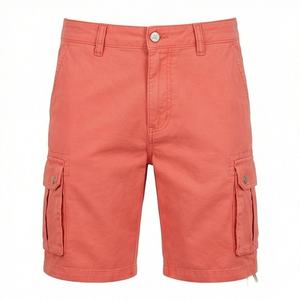 กางเกงขาสั้นผู้ชายผ้าฝ้าย 100% คุณภาพดีขายดี 6 กระเป๋า ดีไซน์แบบคาร์โก้ สีสันตามสั่ง สำหรับฤดูร้อน - Product Image 1