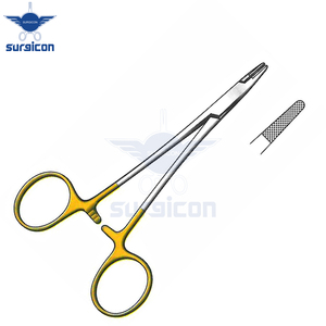 Portaagujas Webster de 12 cm / 4-3/4 Pulgadas con Mordazas Dentadas e Insertos de Carburo de Tungsteno TC GOLD para un Manejo Preciso de las Agujas - Product Image 5