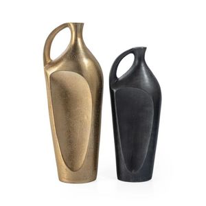 Hammered Decorative Metal Flower <b>Vase</b> Black Finished for Home Living Area Tabletop Decoration Flower <b>Vase</b> Handmade - Product Image 6