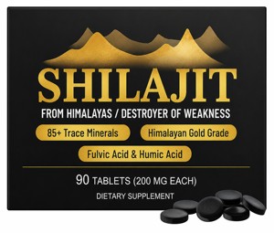 Gotas Secas de Shilajit del Himalaya 100% Puro OEM con Ácido Fúlvico y Más de 85 Minerales Traza para Apoyar el Rendimiento Físico y Mental - Product Image 1