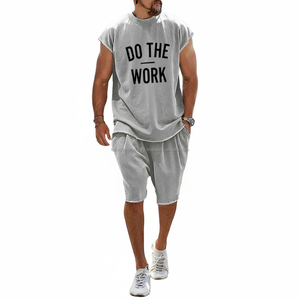 Conjunto Deportivo Unisex, Sin Mangas, Talla Grande, Personalizado, OEM, Venta al Por Mayor - Product Image 1