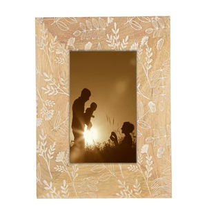 Cadre photo en bois massif fait main de qualité supérieure, élégant pour la table, idéal pour la maison, le bureau, le salon, style décoratif classique, moderne et rustique - Product Image 1