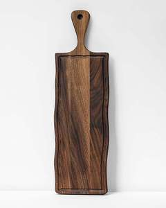 Tabla de cortar rectangular de madera con asa y diseño ranurado para uso en la cocina, utensilios de cocina, regalo, decoración del hogar, artículos de cocina - Product Image 3