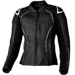 Chaqueta de Motociclista de Cuero Genuino para Hombre, Ropa Exterior para Motociclismo, Diseño Personalizado de Fábrica OEM con Cremallera y Acolchado - Product Image 2