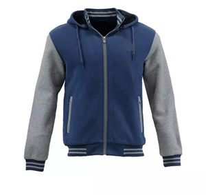 Veste universitaire en cuir de qualité supérieure, confortable, style baseball universitaire en satin, imperméable, style hiver, fourrure, vente en gros - Product Image 3