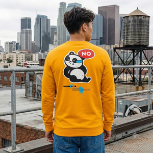 Sudadera con Capucha para Hombre, 100% Algodón, Estampado Naranja, con Serigrafía y Bordado 3D, Tejido de 370g, Personalizable - Product Image 2