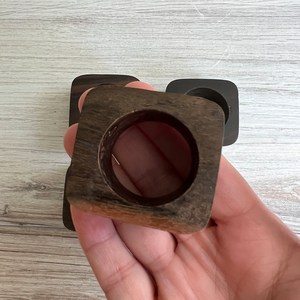 Natural Wooden Napkin <b>Ring</b> <b>Cheap</b> Price Elegant Napkin Holder <b>Rings</b> for Dining Table Wedding Party - Product Image 2