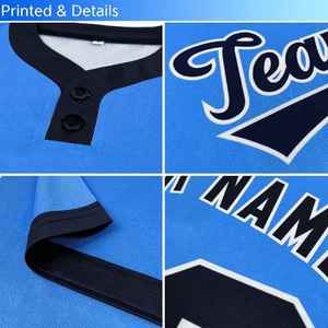 Maillots de baseball personnalisés pour hommes, imprimés numériquement, respirants, 100% polyester, évacuation de l'humidité, séchage rapide, anti-UV, noms et logo personnalisés - Product Image 5